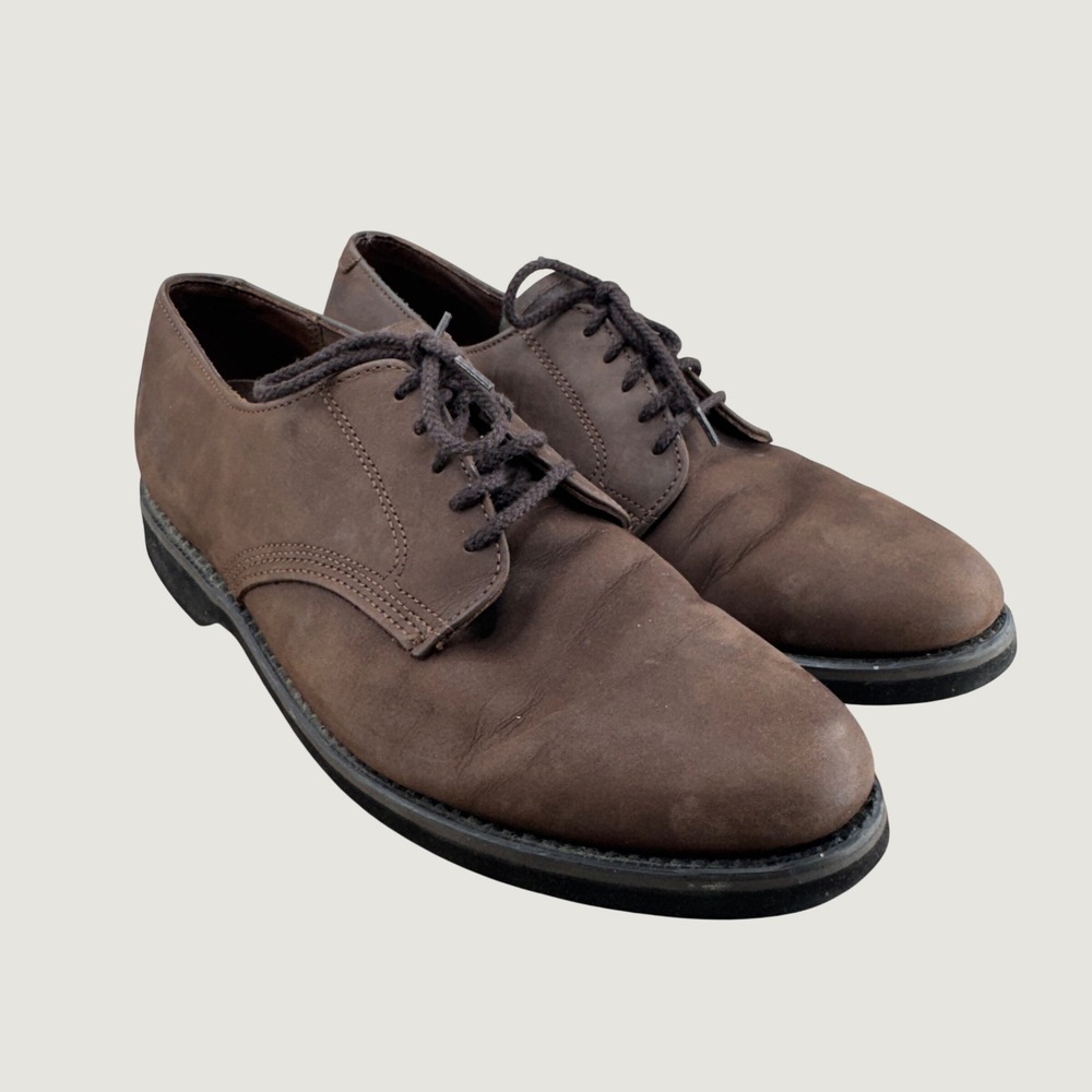 Dexter Mens Oxford Shoes 12‎ M Brown Suede Made in USA Vintage Derby Academia
